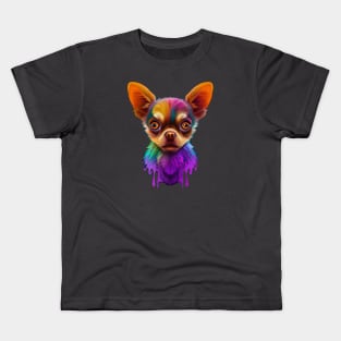 Chihuahua Dog Design Print Art Kids T-Shirt